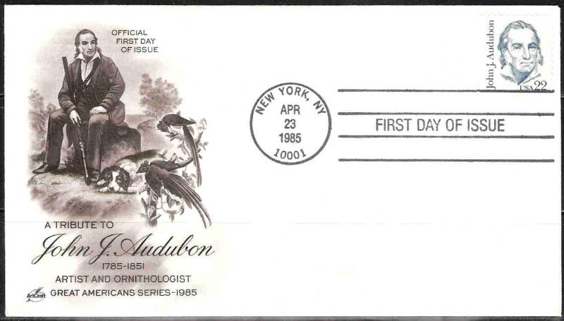 U.S. 1863 John J. Audubon FDC (Artmaster)