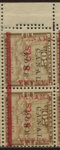 Canal Zone 14b 'CANAL ZONE' Invert Error Block with R 'PANAMA' 5mm Below Bar Var