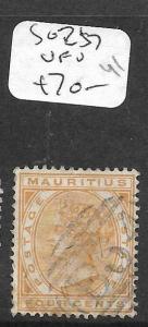 SEYCHELLES  (PP0610B) MAURITIUS USED IN FORERUNNER SG Z57  VFU 