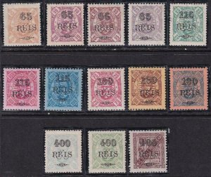 St Thomas and Prince 1902 SC 73-85 / Afinsa 70-82 Mint Set 