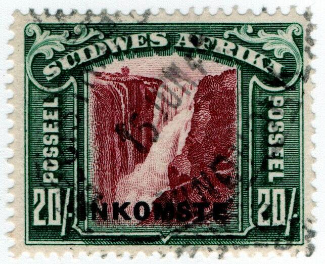 (I.B) South-West Africa Revenue : Duty Stamp 20/-