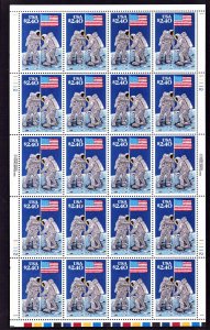 US STAMPS  # 2419  MOON LANDING $ 2.40   FULL SHEET of 20  MNH 1989