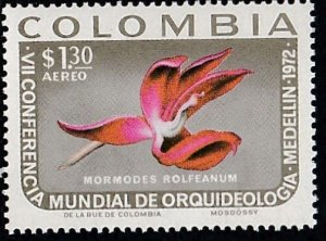 Colombia # C572, Orchid, Mint NH