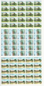 Barbuda, Postage Stamp, #170-173, 175, 178-181 Block of 25 Mint NH, 1974,  JFZ