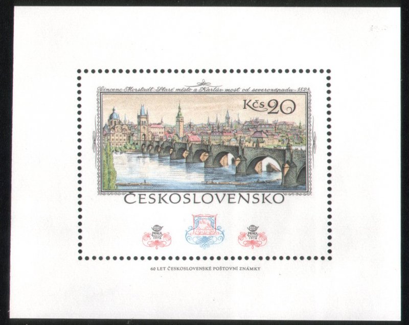 Czechoslovakia Scott 2196 1978 sheet MNH