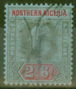 Northern Nigeria 1911 2s6d Black & Red-Blue SG37 Good Used