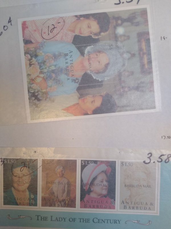 collection on pages Barbuda 929//1689 NH sets PS: CV $1878