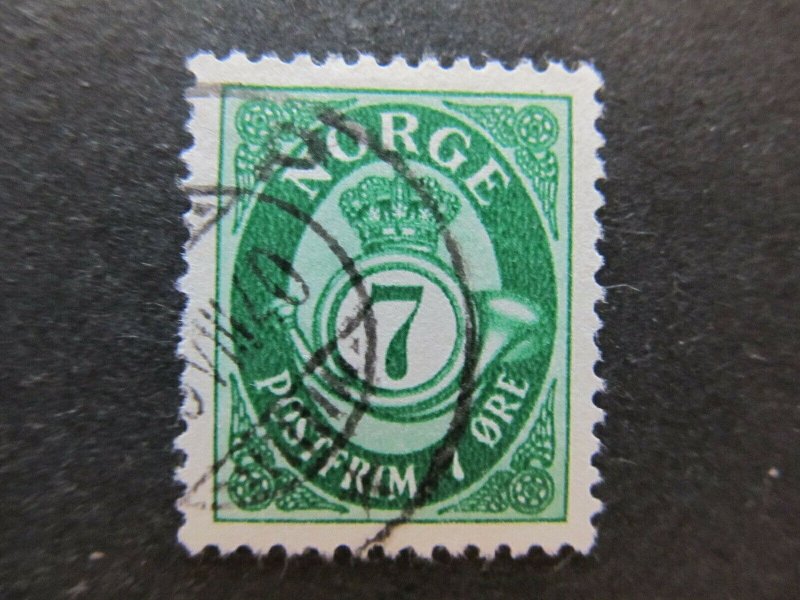 A5P28F60 Norway 1937 7o Perf 13x13 1/2 used