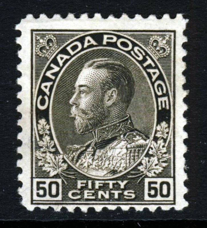 CANADA King George V 1911 50c. Sepia Perf.12 SG 215 MINT