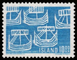 Iceland - Scott 405 - Mint-Never-Hinged - Ink Transfer onto Back