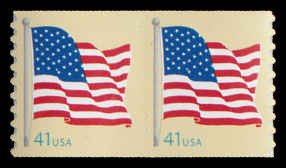 PCBstamps   US #4188a Coil Pair 82c(2x41c)Flag, MNH, (16)