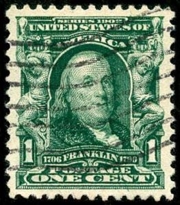 momen: US Stamps #300 Used PSE Graded XF-SUP 95