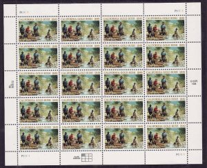 USA-Sc#3316- id12-unused NH sheet-California Gold Rush-1999-