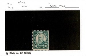 United States Postage Stamp, #622 Mint Hinged, 1926 Harrison (AF)