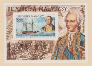 Malagasy Republic - Madagascar Scott #C140 Imperf Stamp - Mint NH Souvenir Sheet