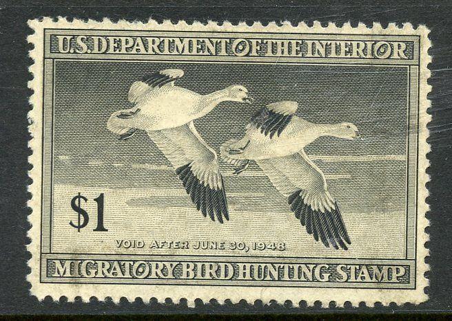 U.S. Scott RW14 1947 Used Hunting Permit Stamp 