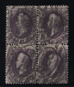218 block of 4 scarce F-VF used neat canc nice color cv $ 1400 ! see pic !