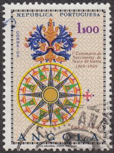 Angola #548 Compass Rose USED