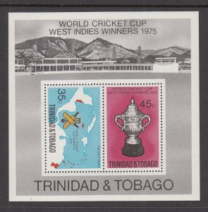 Trinidad and Tobago 261a Cricket Souvenir Sheet MNH VF