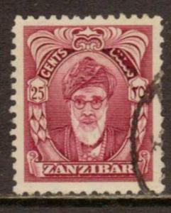 Zanzibar   #234  used  (1952) 