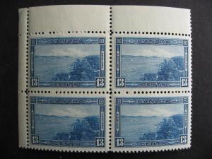 CANADA 242 block with 2 MNH and 2 mint glazed gum, 1 creased see pictures 