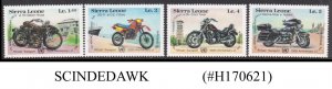 SIERRA LEONE - 1985 CENTENARY OF MOTORCYCLE RACING - 4V MINT NH