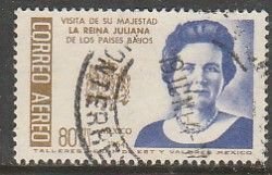 MEXICO C283, Visit of Queen Juliana of the Netherlands. Used. VF. (1162)