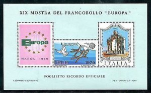 Souvenir sheet, reproduction of Europe 1979 issue