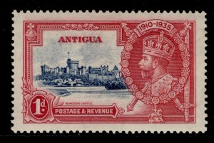 ANTIGUA GV SG91, 1d deep blue and carmine, M MINT.