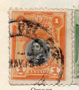 Peru 1918 Early Issue Fine Used 1c. 128669