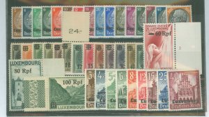Luxembourg #N1-NB9 Mint (NH) Single (Complete Set)