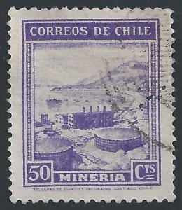 Chile #222 50c Mining