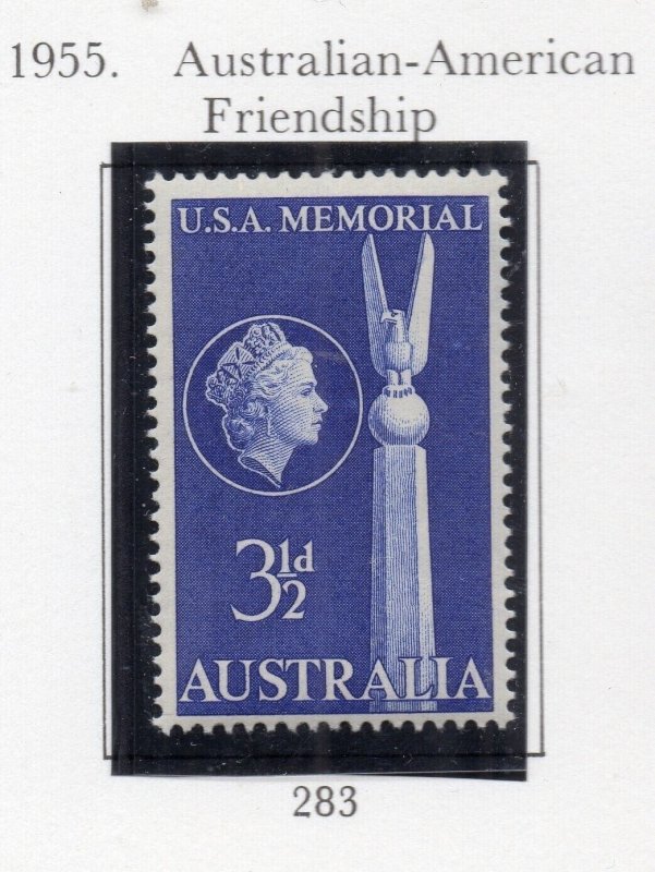 Australia 1955 Early Issue Fine Mint Hinged 3.5d. NW-208990