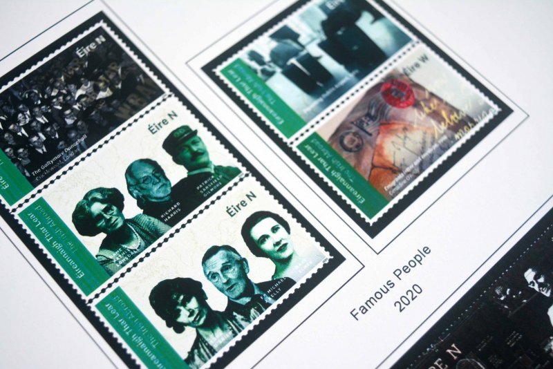 COLOR PRINTED IRELAND 2011-2020 STAMP ALBUM PAGES (60 illustrated pages)