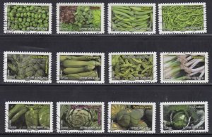 France 2012 Sc#4258-4269 Vegetables to a green letter Used