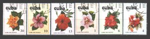 Cuba. 1978. 2356-61. Flowers, flora. USED.