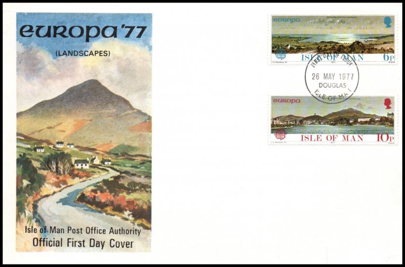 Isle of Man 99-100 Europa U/A FDC