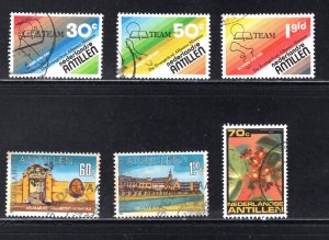 Netherlands Antilles #464-466, 467-468, 470  VF, Used, CV $4.15 .... 4210338