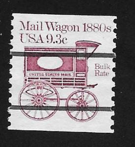 SC# 1903a - (9.3c) - Mail Wagon, precancel - lines only used coil single