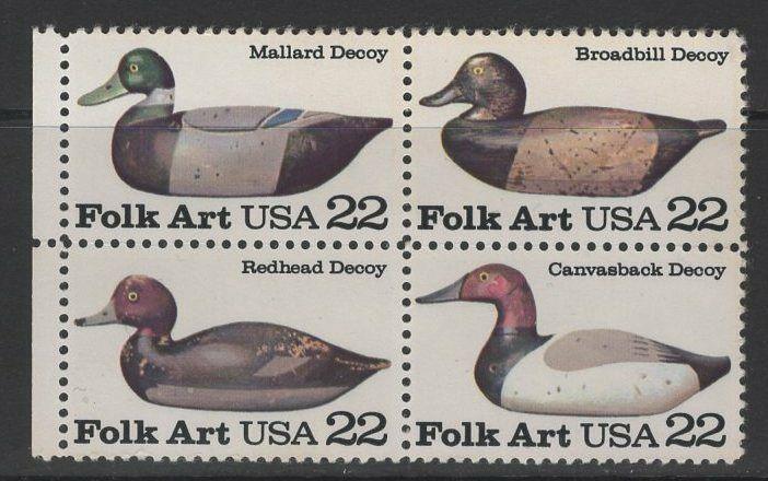 U.S.A. SG2146/9 1985 DUCKS MNH