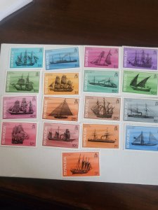 Stamps Bermuda 482-98 never hinged