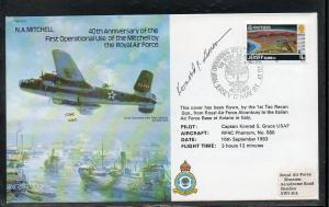 Great Britain Jersey RAF WW2 Cachet Flight signed 1983 A750