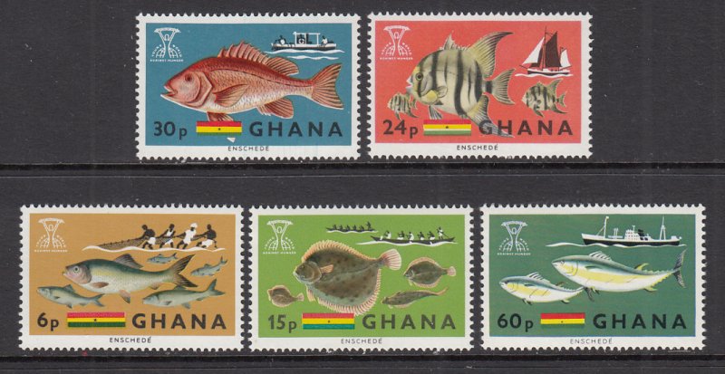 Ghana 251-254 Fish MNH VF