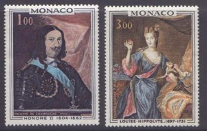 Monaco 735-6 MNH Princes of Monaco, Art