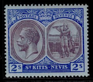 ST KITTS-NEVIS GV SG32, 2s dull purple & blue/blue, M MINT. Cat £29.