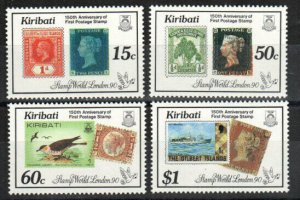 Kiribati Stamp 536-539  - Penny Black, 150th anniversary
