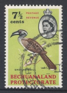 Bechuanaland 1961 Gray Hornbill 7 1/2c Scott # 185 Used