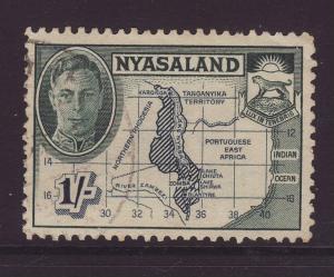 1945 Nyasaland 1/- Fine Used SG152