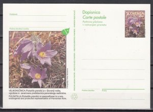 Slovenia, 1996 issue. Flower Postal Card.