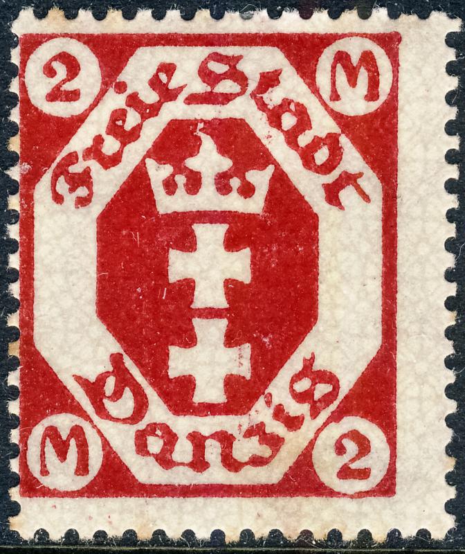 DANZIG - 1922 - Mi.96 2M carmine red - Mint* (a)